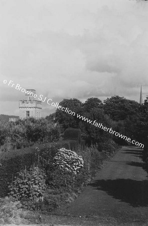 LISMORE CASTLE  IN THE FLOWER GARDEN